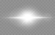 © ket4up - Lens flare vector illustration. Glowing spark light effect isolated on transparent background.