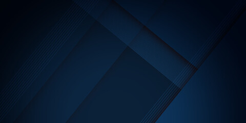 Modern simple dark navy blue background with overlap triangle layers. Blue abstract background  with blank space for text. Modern element for banner, presentation design and flyer
