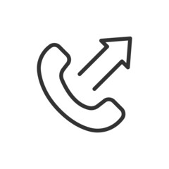 Premium phone line icon for app, web and UI.