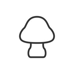 Wall Mural - Mushroom line icon, sign or symbol.