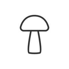 Poster - Mushroom line icon.