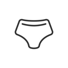 Poster - Simple panty line icon.