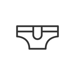 Poster - Panty minimal line icon.