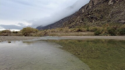 Wall Mural - Panning Across Rio Grande and Santa Elena Canyon in Big Bend National Park