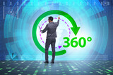 Fototapeta  - 360 degree customer view for marketing purposes