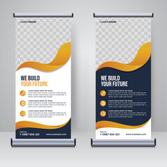 corporate rollup or x banner design template