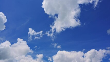Wall Mural - 4k cloud time lapse and cloud video nature background.