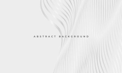 Luxury abstract soft grey wavy fluid glowing lines elegance geometric background. Striped silver wave lines modern pattern corporate concept for banner, cover, poster, presentation, magazine, leaflet.