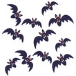 bats pattern halloween animals witch