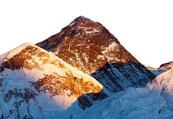 Sticker - mount everest isolated on white Nepal Himalays mountains