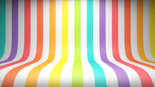 Colorful Striped Studio Backdrop With Rainbow Lines And Empty Space For Your Content