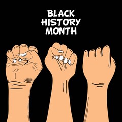 Poster - Celebrate black history month african american history celebration illustration