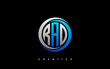 RAD Letter Initial Logo Design Template Vector Illustration
