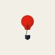 Business creativity and inspiration vector concept. Symbol of searching for idea, imagination. Minimal illustration.