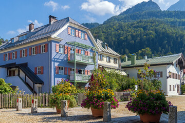 Canvas Print - Florianiplatz in Bad Reichenhall