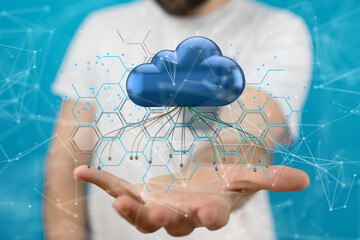 Ui of Cloud Computing Technology Internet Storage Network Concept
