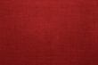 Red linen canvas texture, scarlet textile fabric background