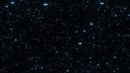 Wall Mural - animation of a stars background moving horizontally. traveling through hyperspace. looping video