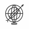 Armillary Sphere Vector / Symbol looks simple and elegant