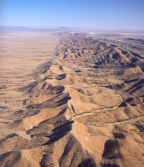 Canvas Print - Aerial view odf the North Flinders Ranges, South Australia.