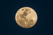 Ninety Eight Percent Full Moon in an early evening sky