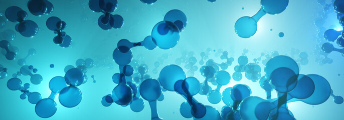 green hydrogen energy. h2 gas molecules for production of green hydrogen energy. renewable or sustai