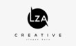 LZA creative circle letters logo design victor