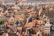 Straßburger Altstadtviertel am Gutenbergplatz; Blick vom Münster