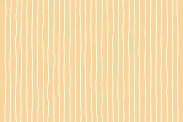 Wall Mural - Hand drawn vertical line pattern background on a yellow background with pastel colors. Vector illustration