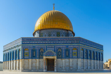 Wall Mural - The Dome of the Rock Mosque is a famous architectural monument. 