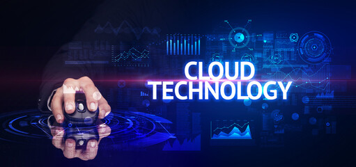 hand holding wireless peripheral, modern technology concept