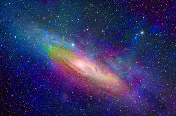 Wall Mural - Space galaxies and stars in the night sky