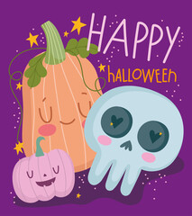 Sticker - happy halloween funny poster