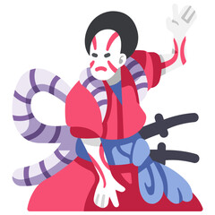 Wall Mural - kabuki icon