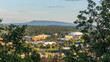 Aerial view over Flagstaff,  Arizona, from the city overlook near Lower Observatory