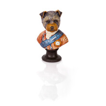 Decorative Figurine Of A Dog Isolated On A White Background