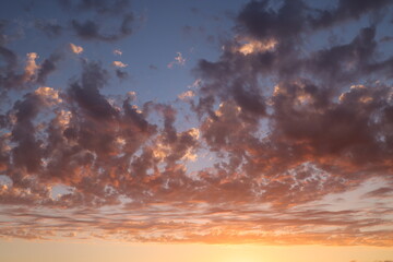 Wall Mural - sunset in the clouds