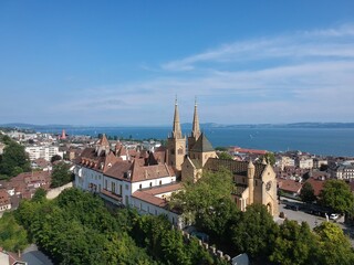 Leinwandbilder - Neuchâtel City Castle