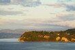 Istrian Coast at Sunset, seen from Piran, Slovenia, looking North