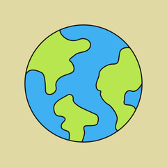 Wall Mural - Global environment icon design element vector