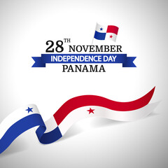 Wall Mural - Vector Illustration of Panama Independence Day.
