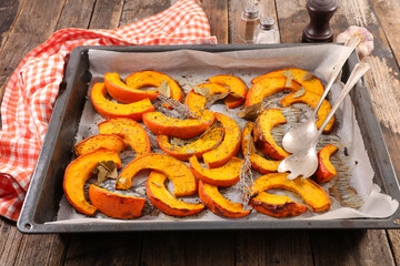 Sticker - fried pumpkin slices and herbs