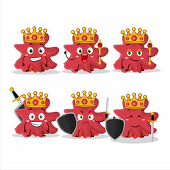 Poster - A Charismatic King minunacovirus cartoon character wearing a gold crown