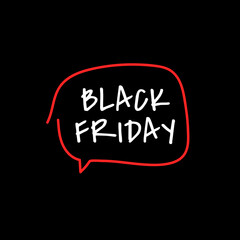 Wall Mural - Black Friday banner. Vector illustration	