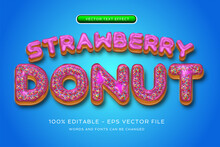 Strawberry Donut Text Effect Editable Words And Fonts