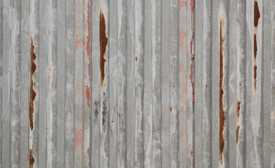 Wall Mural - old, aged, corrugated sheet metal texture