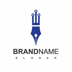 Pen Logo Design Template