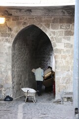 Wall Mural - old castle in the old town