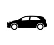© MarLein - Hatchback car icon. Simple side view vector image.