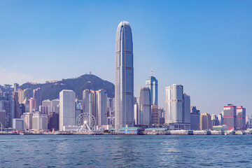 Wall Mural - Day city view of Hong Kong island.